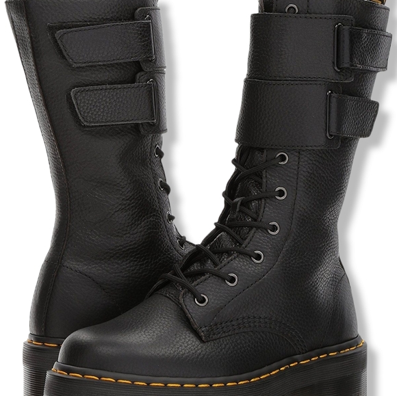 BRAND NEW Rare Dr. Martens JAGGER 10 Eye Tall Combat Platform Boots Velcro Doc - Picture 3 of 16